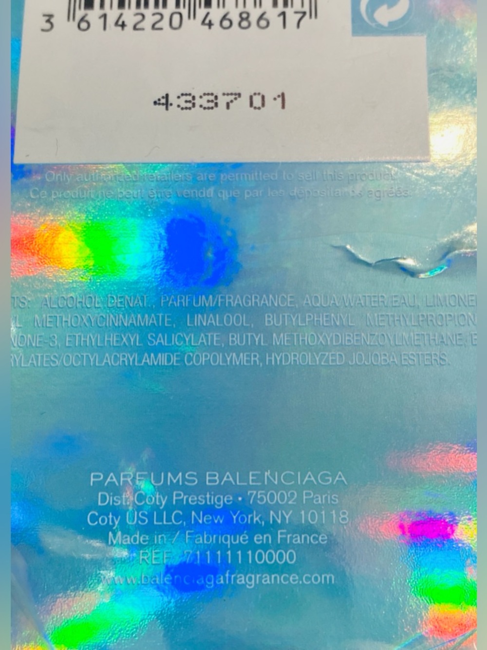 BALENCIAGA PARIS GEORGE V
L'EDITION MER 2.5fl.oz./ 75ml. EDP RARE - Picture 6 of 8